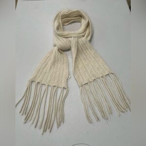 Accessories  VTG long scarf 75% Rabbit Hair blend wool beige